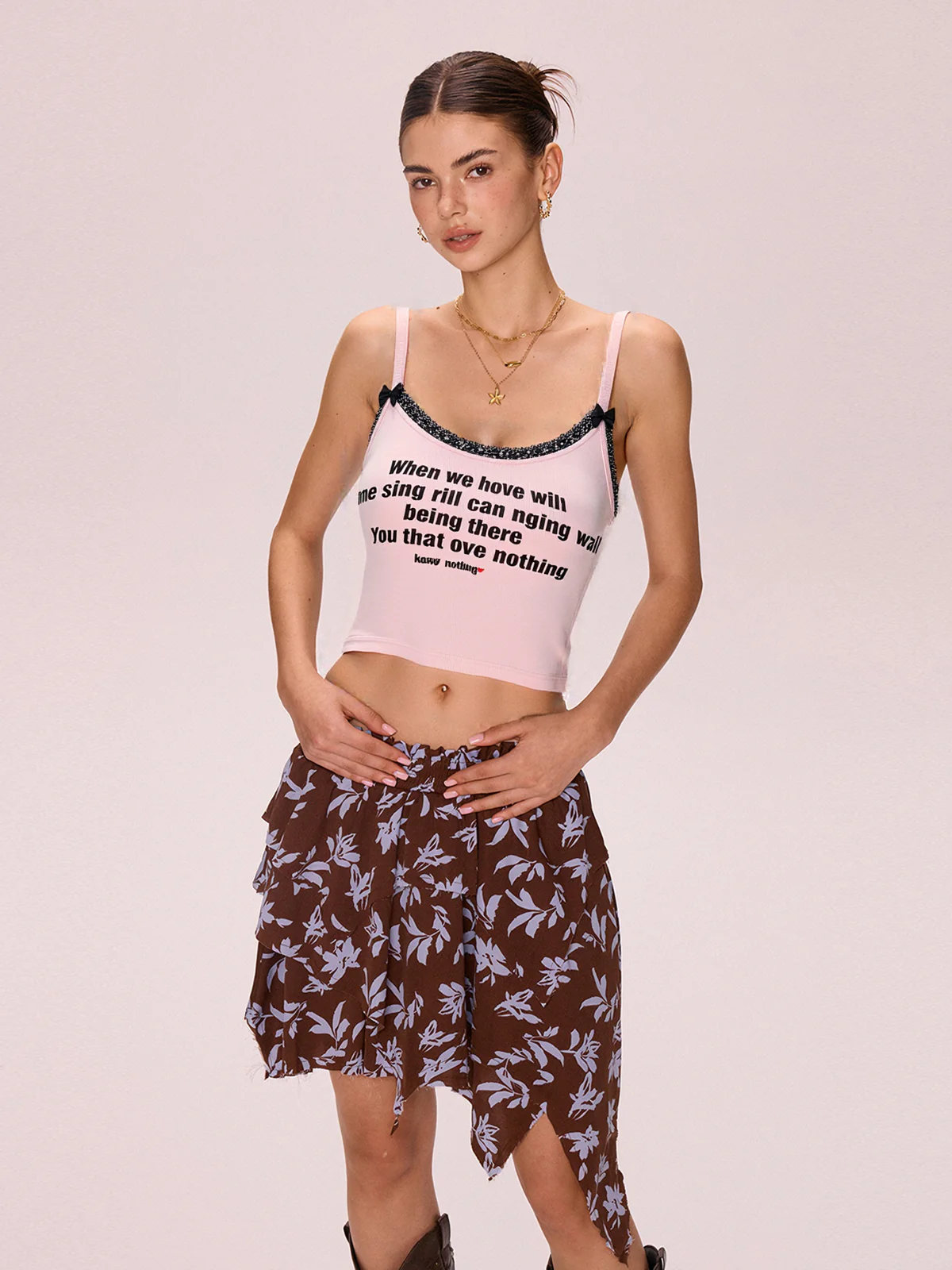 Pink Lace Cami Top - Image 4