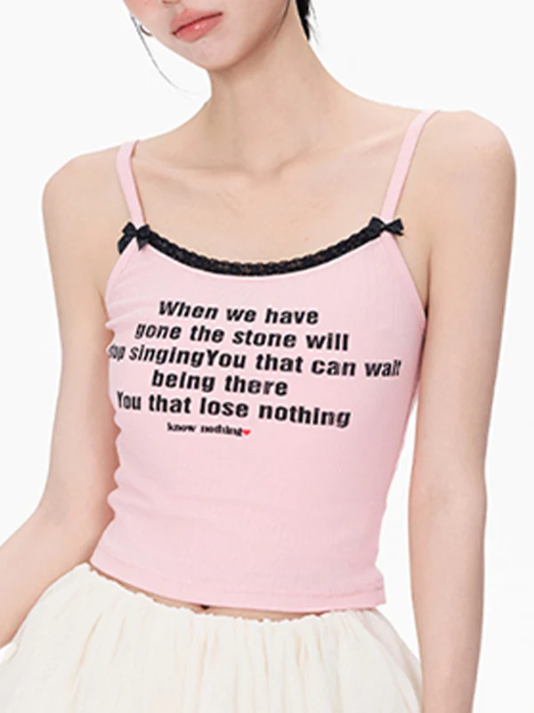Pink Lace Cami Top - Image 6