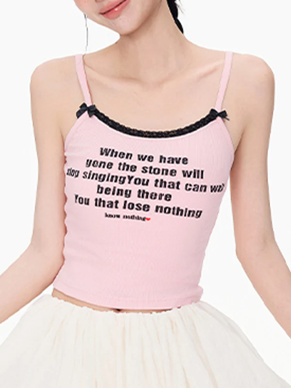 Pink Lace Cami Top - Image 7