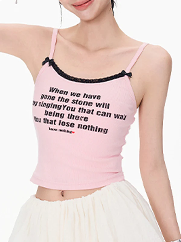 Pink Lace Cami Top - Image 8