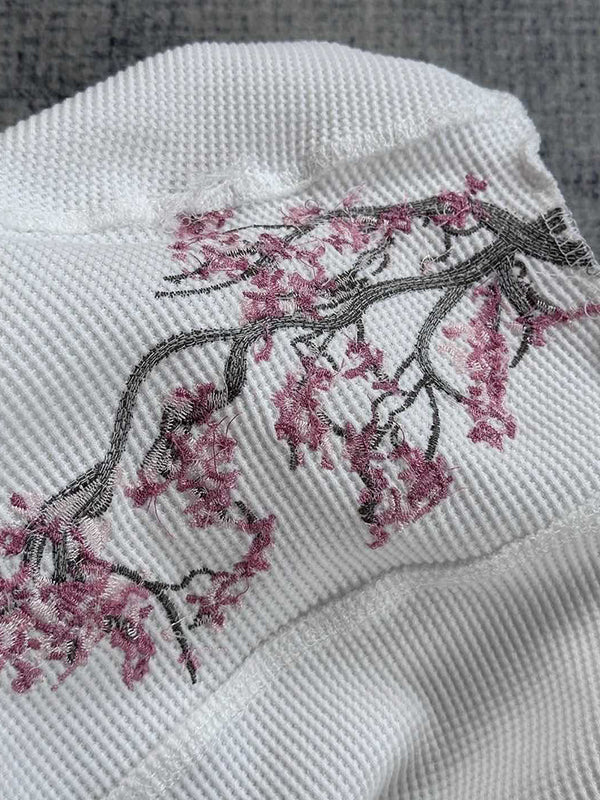 Plum Blossom Embroidery Long Sleeve - Image 5
