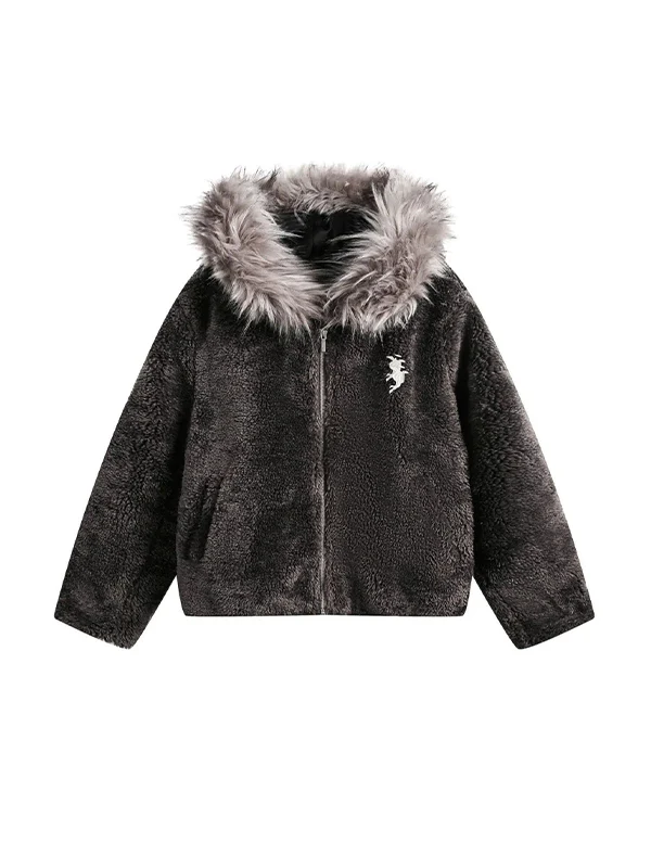 Portrait Embroidery Print Jacket