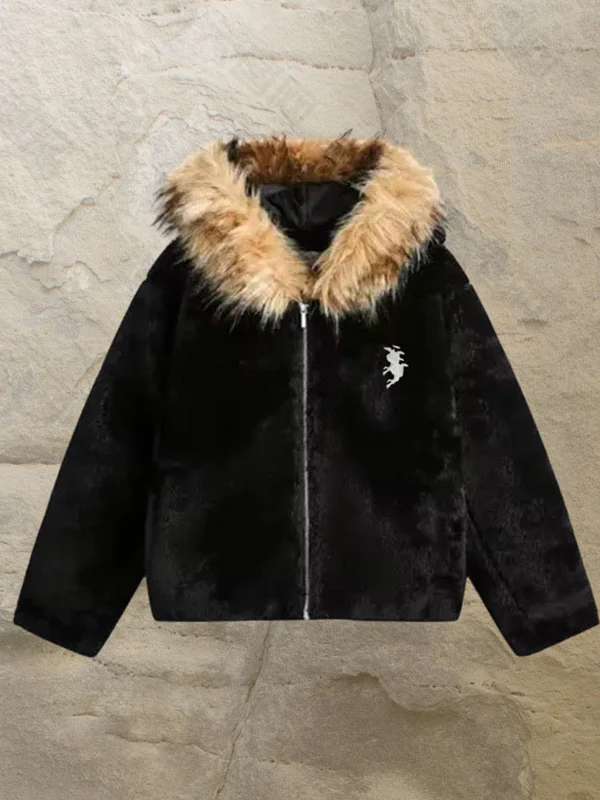 Portrait Embroidery Print Jacket - Image 3