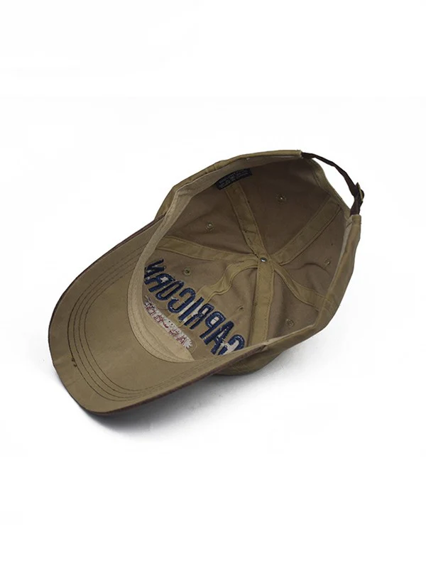 Pu Leather Paneled Embroidery Baseball Cap - Image 11