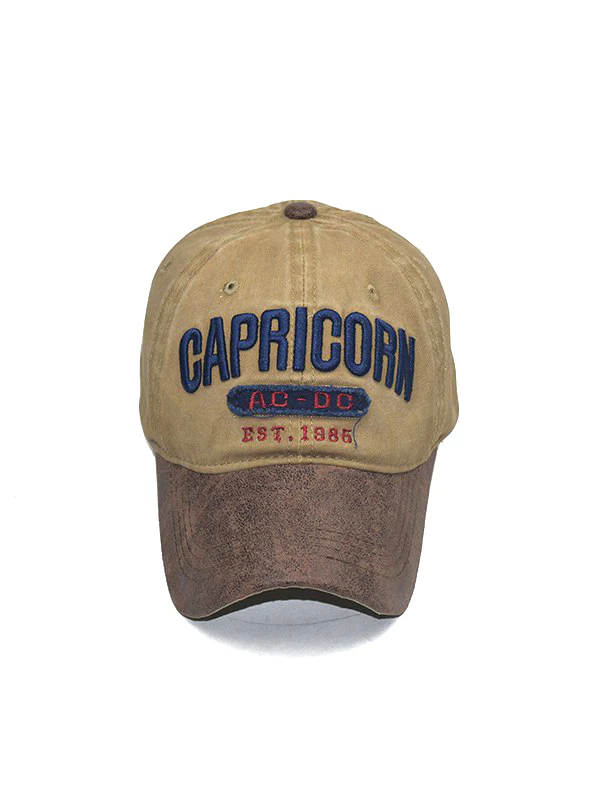 Pu Leather Paneled Embroidery Baseball Cap - Image 19