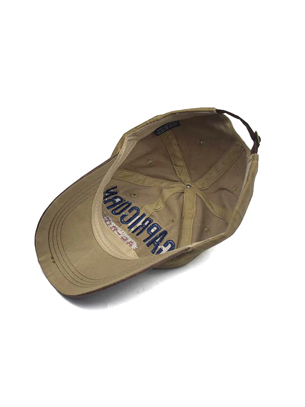 Pu Leather Paneled Embroidery Baseball Cap - Image 20