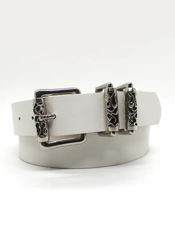 Punk Engraved Roller Buckle Belt - Image 2