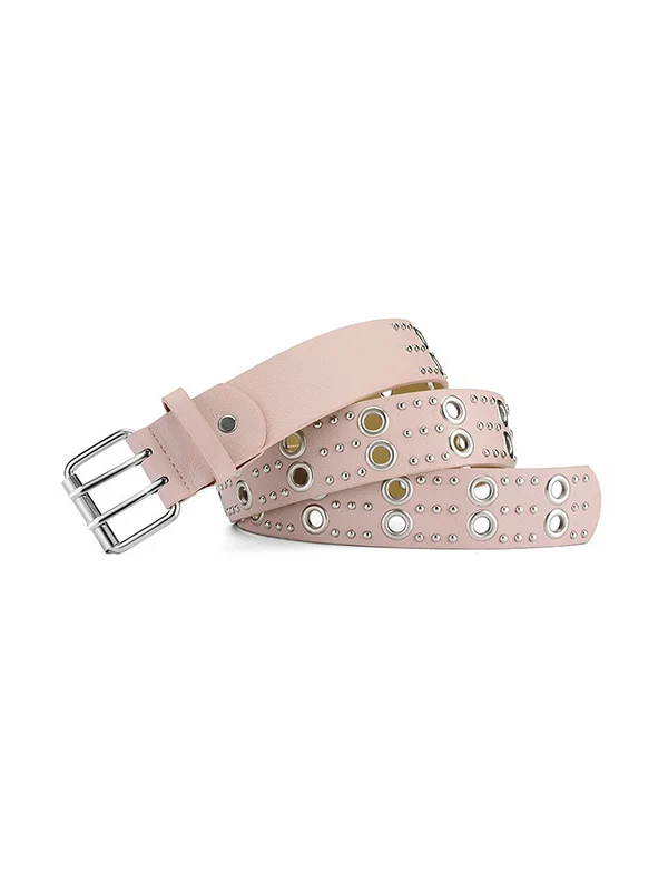 Punk Rivet Design Eyelet Buckle Belt - Image 2