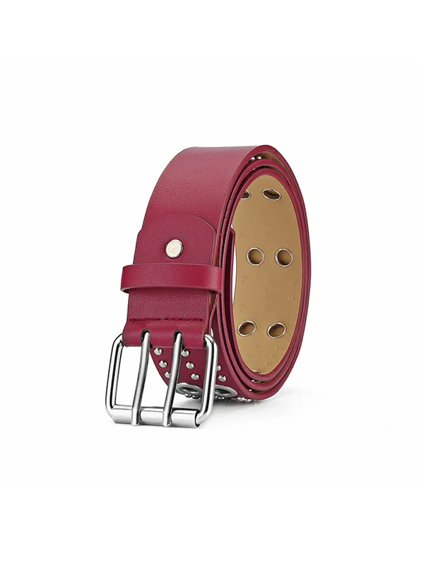 Punk Rivet Design Eyelet Buckle Belt - Image 22
