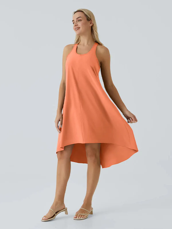 Racerback Side Pocket Quick Dry Casual Dress - Image 11
