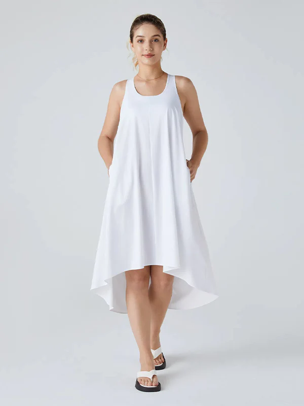 Racerback Side Pocket Quick Dry Casual Dress - Image 13
