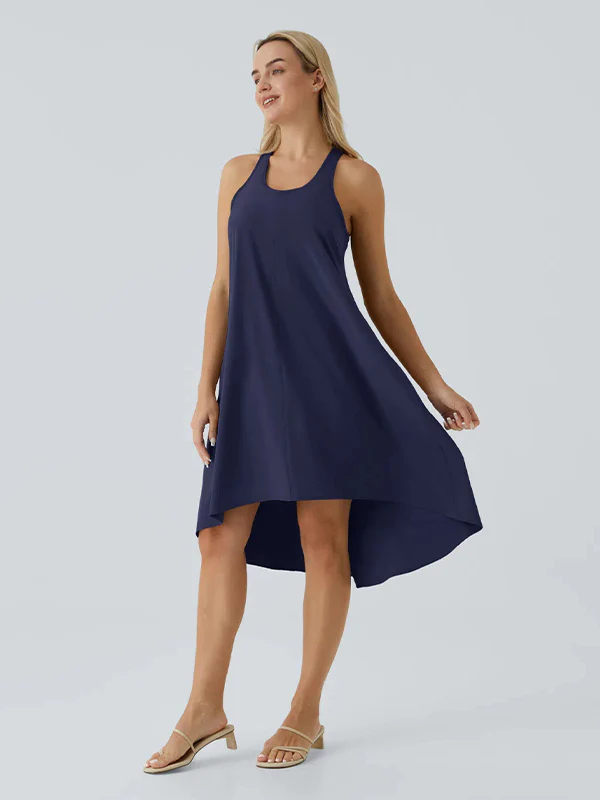 Racerback Side Pocket Quick Dry Casual Dress - Image 18