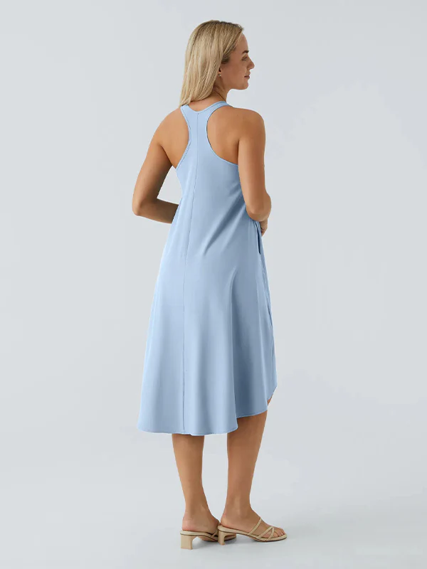 Racerback Side Pocket Quick Dry Casual Dress - Image 20