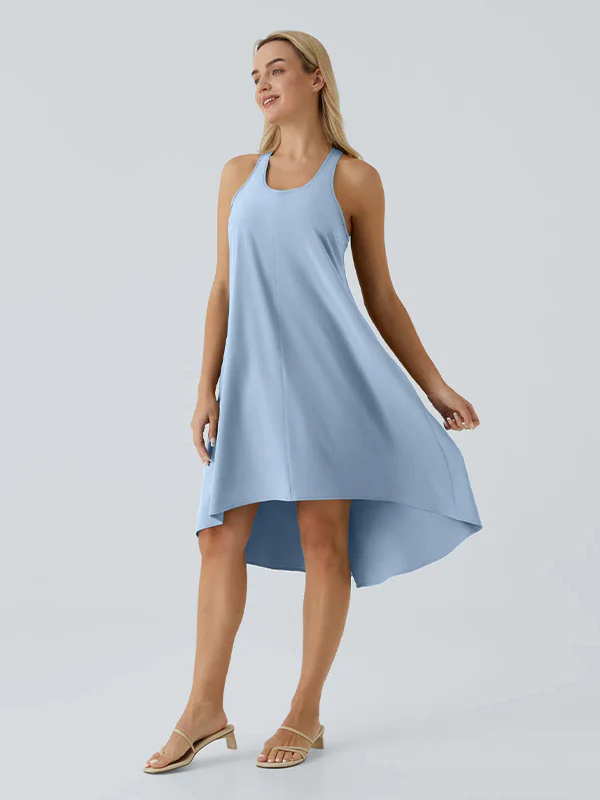 Racerback Side Pocket Quick Dry Casual Dress - Image 21