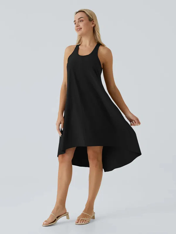 Racerback Side Pocket Quick Dry Casual Dress - Image 8