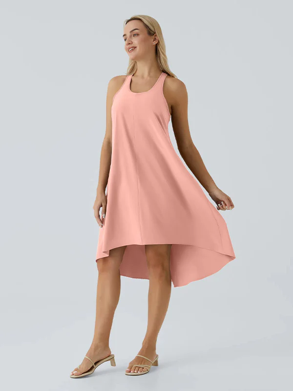 Racerback Side Pocket Quick Dry Casual Dress - Image 9