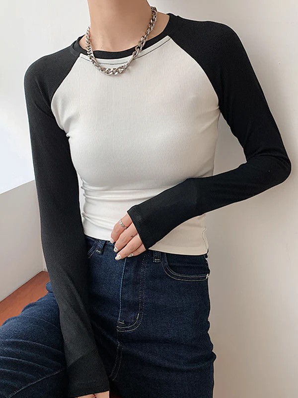 Raglan Sleeve Rib Crop Top - Image 10