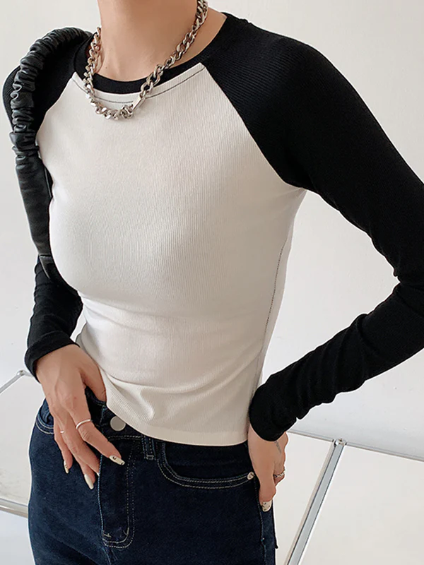 Raglan Sleeve Rib Crop Top - Image 12