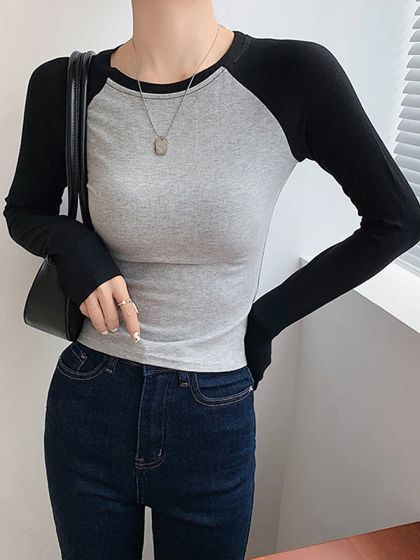 Raglan Sleeve Rib Crop Top - Image 13