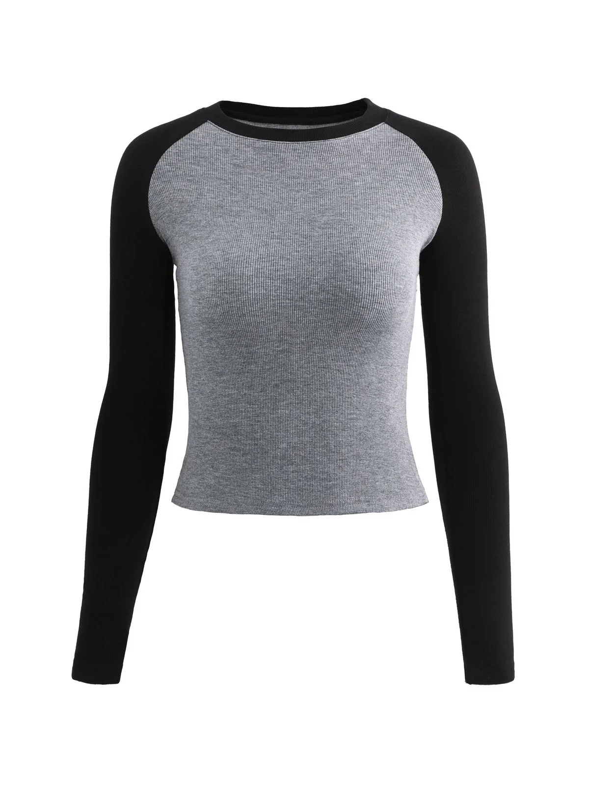 Raglan Sleeve Rib Crop Top - Image 16