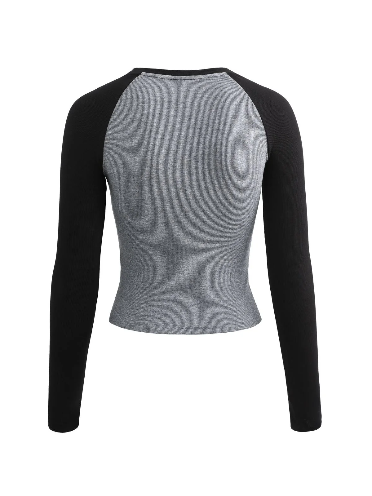 Raglan Sleeve Rib Crop Top - Image 17