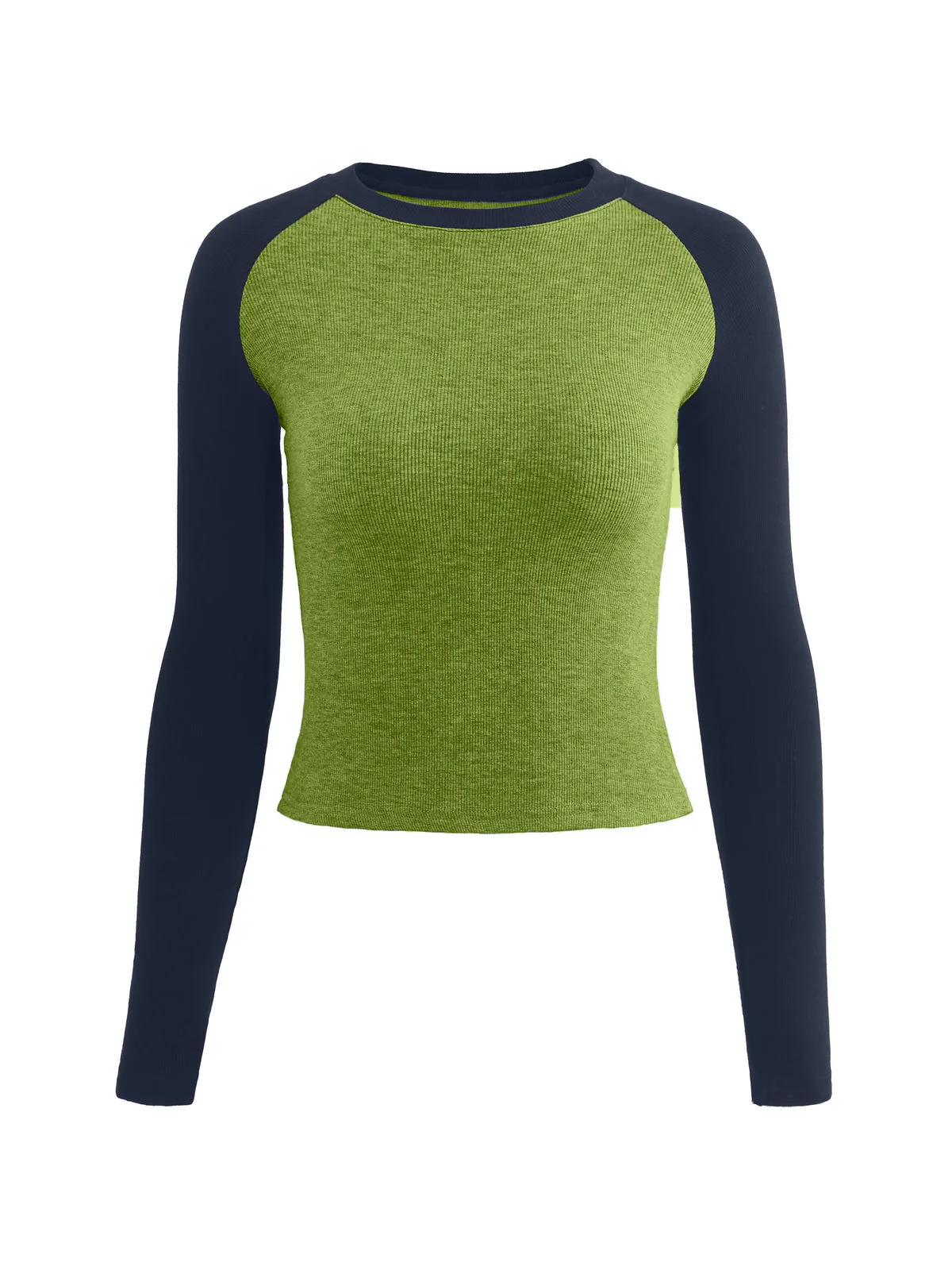 Raglan Sleeve Rib Crop Top - Image 21