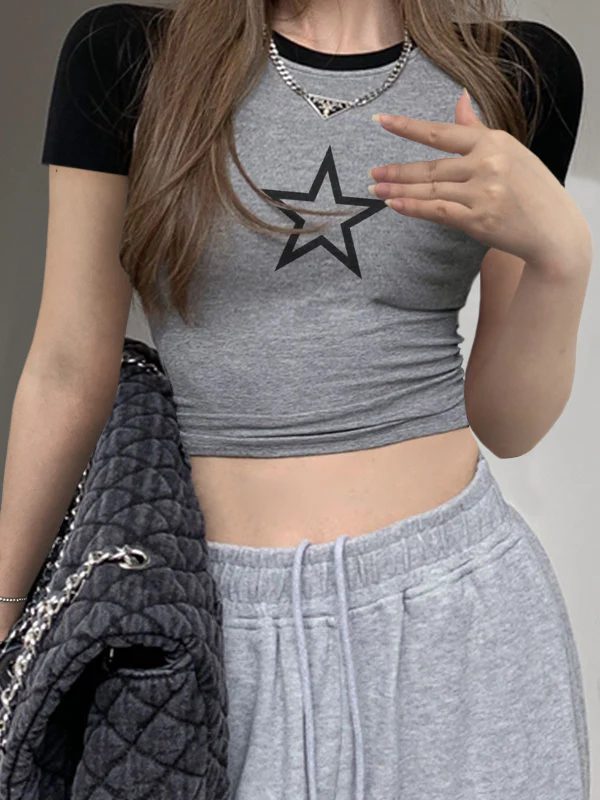 Raglan Sleeve Rib Crop Top - Image 26