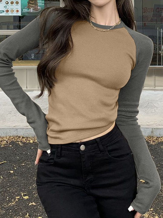 Raglan Sleeve Rib Crop Top - Image 29