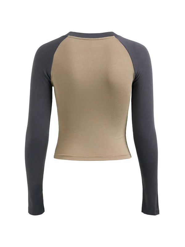 Raglan Sleeve Rib Crop Top - Image 51