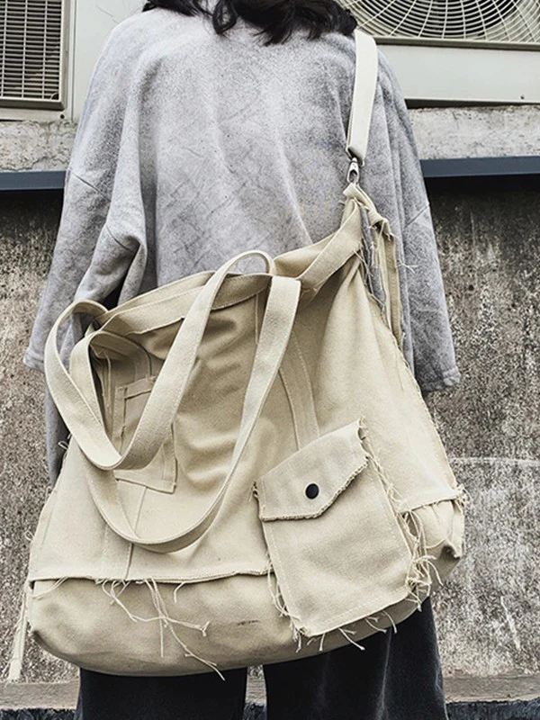Raw Edge Large Crossbody Bag - Image 15