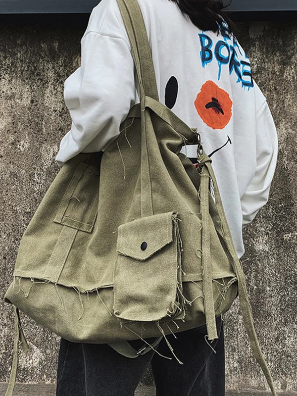 Raw Edge Large Crossbody Bag - Image 16
