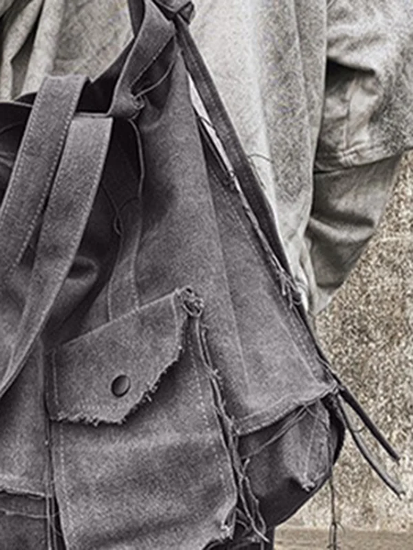 Raw Edge Large Crossbody Bag - Image 20