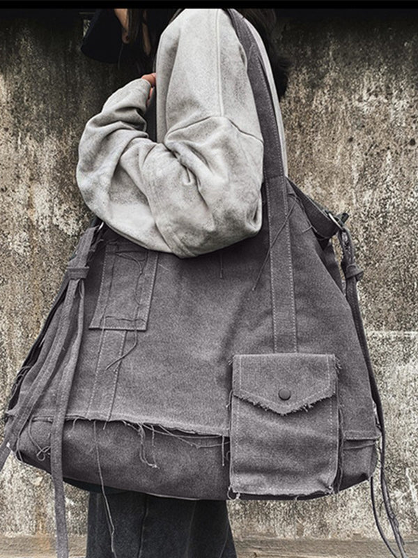Raw Edge Large Crossbody Bag - Image 21