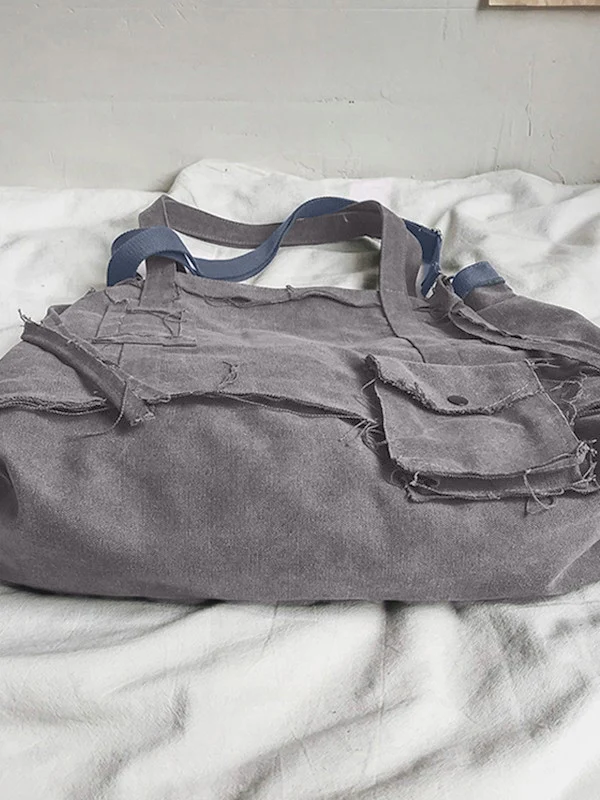 Raw Edge Large Crossbody Bag - Image 25