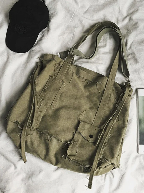 Raw Edge Large Crossbody Bag - Image 4