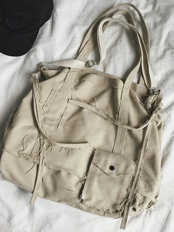 Raw Edge Large Crossbody Bag - Image 5