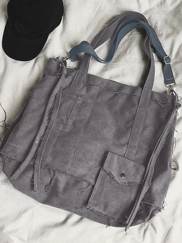 Raw Edge Large Crossbody Bag - Image 6