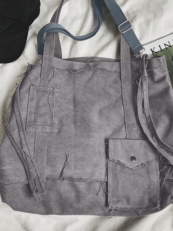 Raw Edge Large Crossbody Bag - Image 7