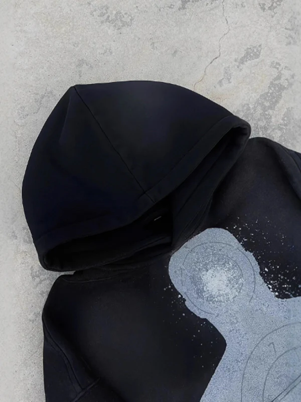 Retro Abstract Print Sweatshirt - Image 2