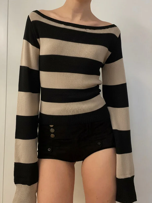 Retro-Chic V-Neck Long Sleeve - Image 4