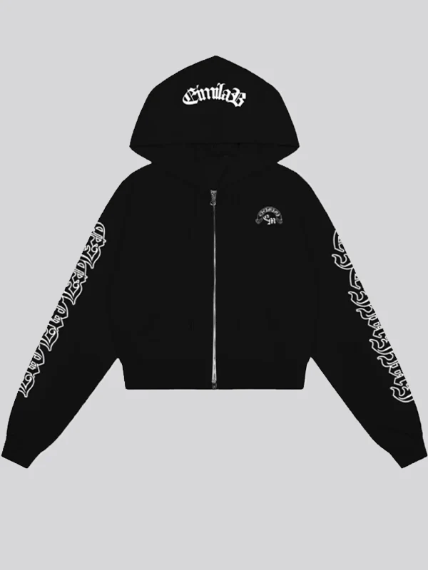 Retro Cross Letter Print Hoodie Sweatshirts - Image 8