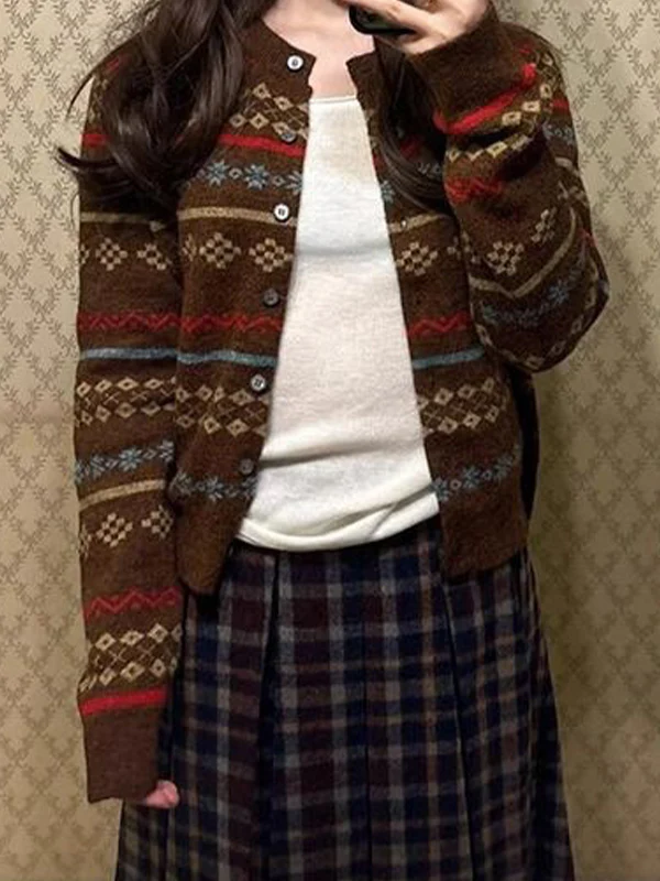 Retro Ethnic Patterns Sweaters - Image 2