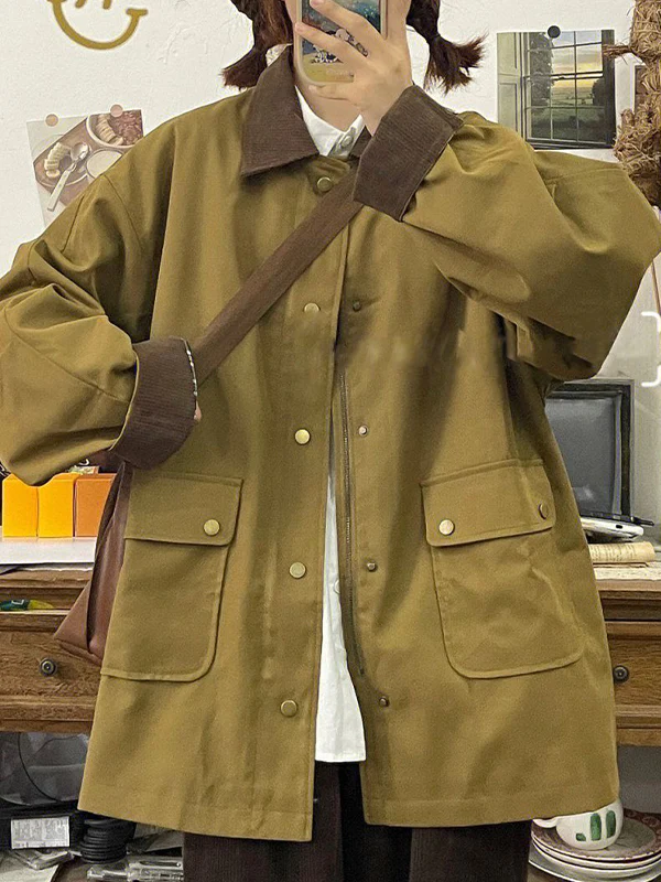 Retro-Inspired Fashion Patchwork Jacket - Image 4