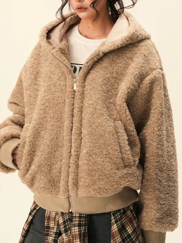 Retro Lamb Wool Jacket - Image 2