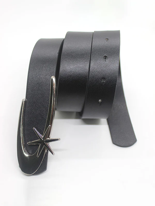Retro Metal Logo Buckle Belt - Image 8