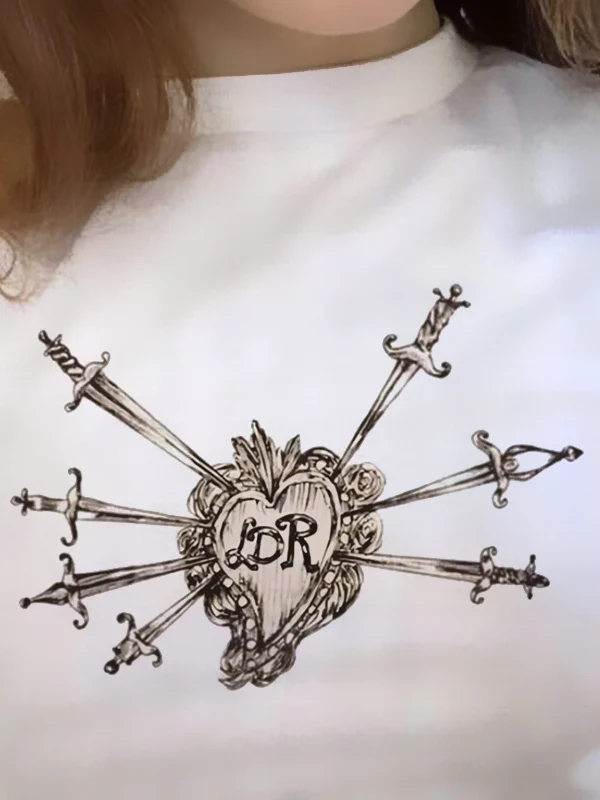 Retro Print Short Sleeve Tee - Image 7
