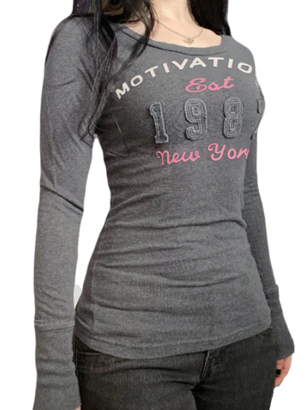 Retro-Printed Top Long Sleeve - Image 3