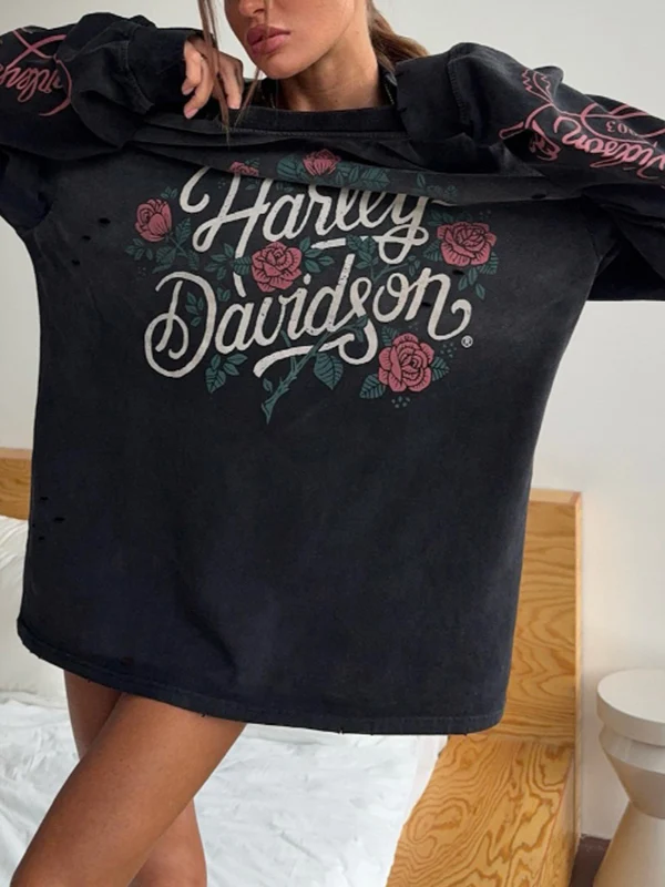 Retro-Printed Top Long Sleeve - Image 3