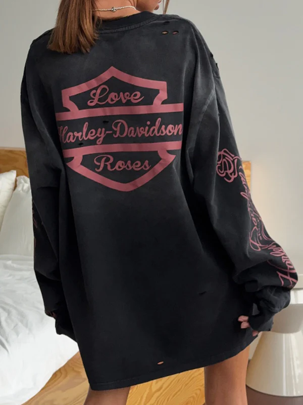Retro-Printed Top Long Sleeve - Image 4