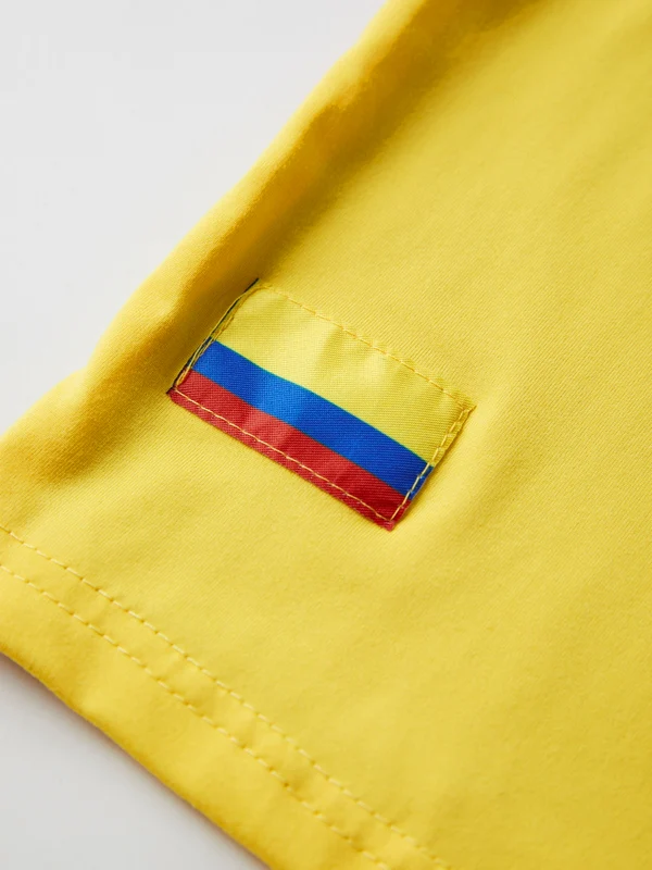 Retro Raglan Contrast Color Short Sleeve Cropped Top - Image 4
